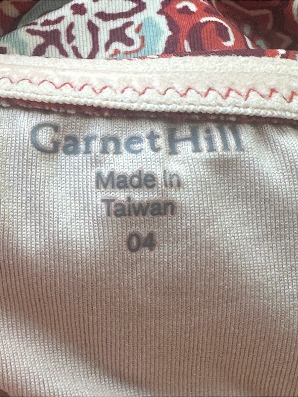 NWT Garnet Hill Red Paisley One-Shoulder Swimsuit Sz 4 - Picture 14 of 16